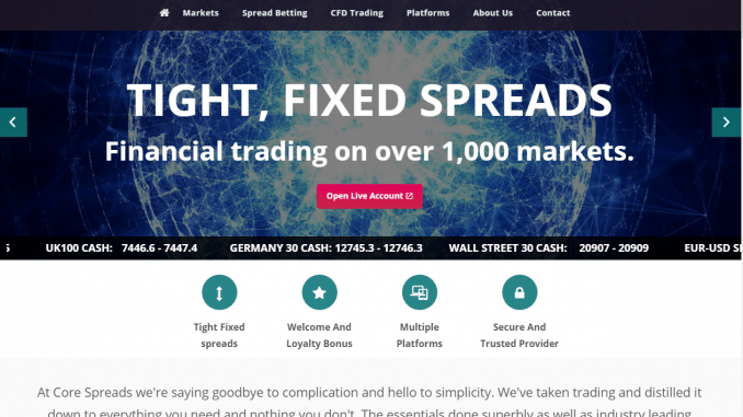 Core Spreads New website