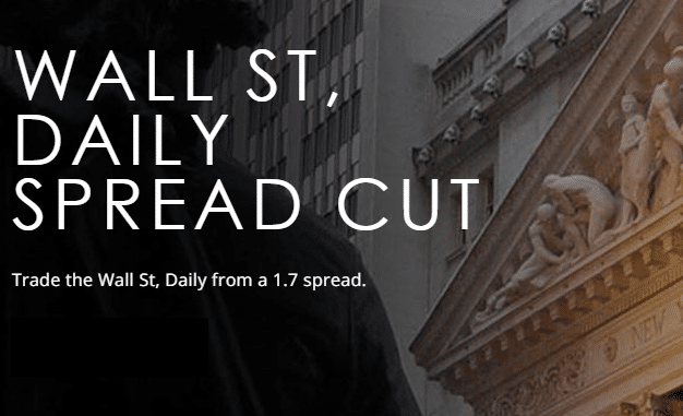 Spreadex Wall Street Spreads Cut