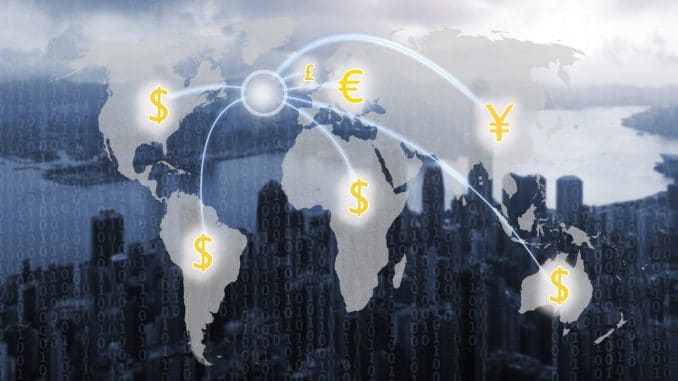 Sending large amounts of money around the world