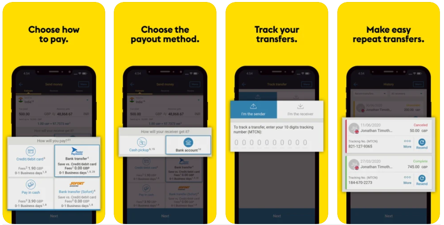 WU Money Transfer App