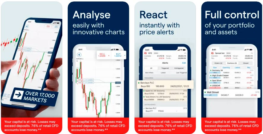 IG trading app