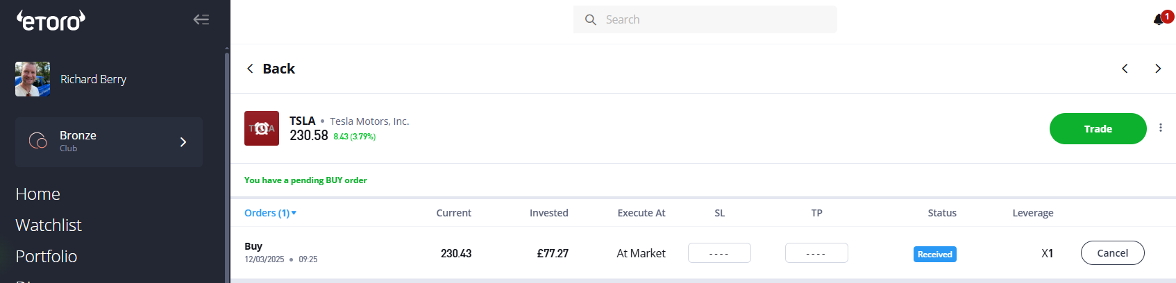 Tracking your Tesla shares Tracking your Tesla shares