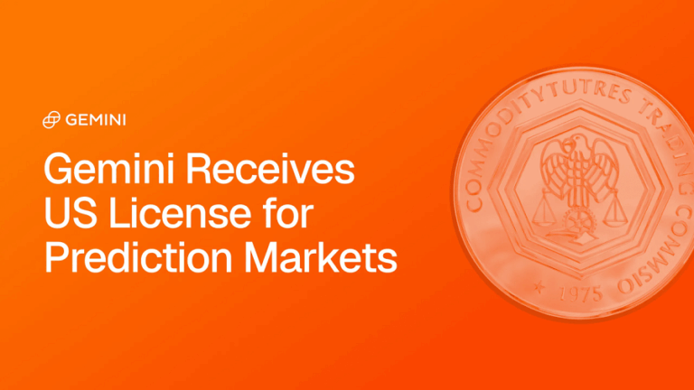 Gemini Receives US License for Prediction Markets