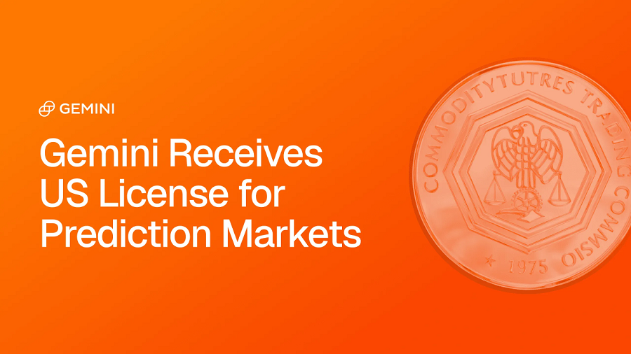 Gemini Receives US License for Prediction Markets