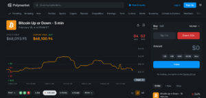 Polymarket 5 min crypto markets