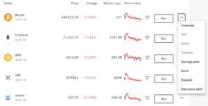 Bitpanda Leverage Trading UK Screenshot
