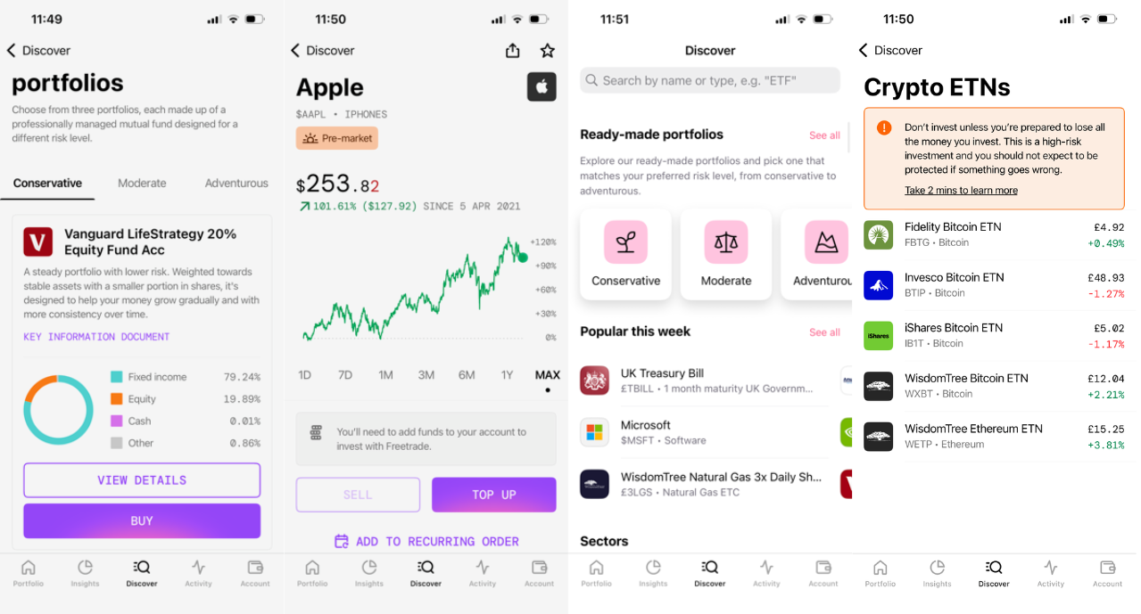 Freetrade Junior ISA Screenshots
