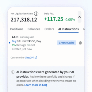 Interactive Brokers expands AI integration with support for Model Context Protocol tools